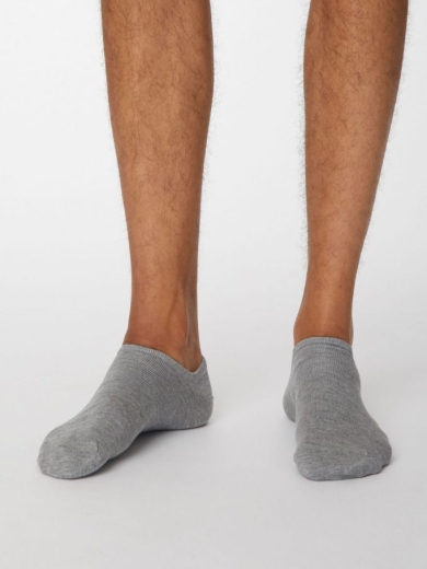 Thought Mens Ashley Trainer Socks: mid 